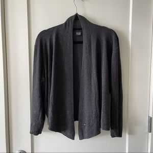 Eileen Fisher Sequined Wool Cowlneck Cardigan